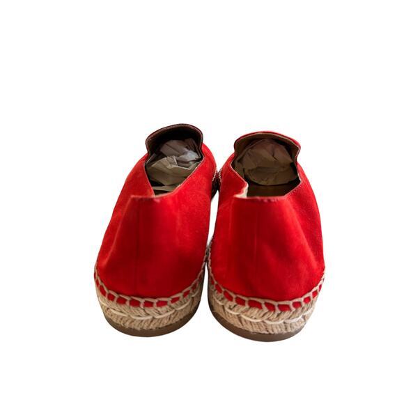 Prada Women's Espadrilles suede pointed flats red calzature Size 41.5‎ US 10 - Picture 8 of 11